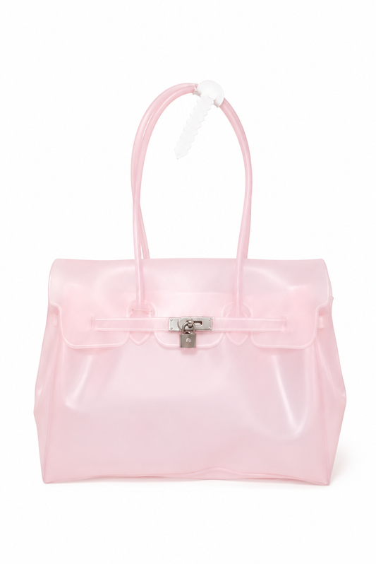 Blush Jelly Firkin Bag | Waterproof Jelly Tote Bag 003