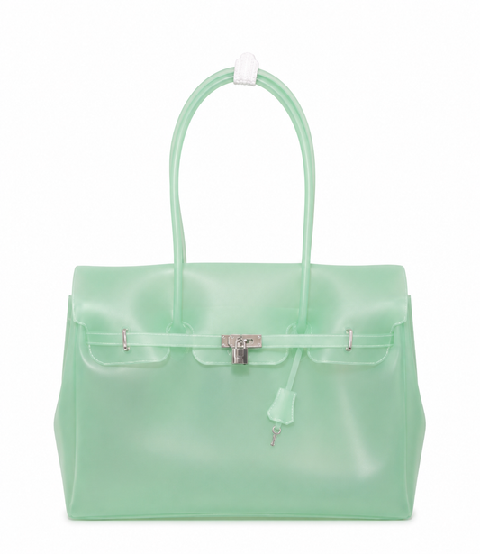 Mint Jelly Firkin Bag| Waterproof Jelly Tote Bag 002