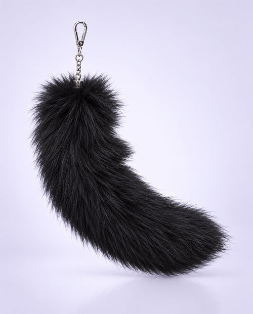 Faux Fur Fox Tail Bag Charm The Jelly Firkin | Waterproof TPU Jelly tote bag | Pink Jelly Club