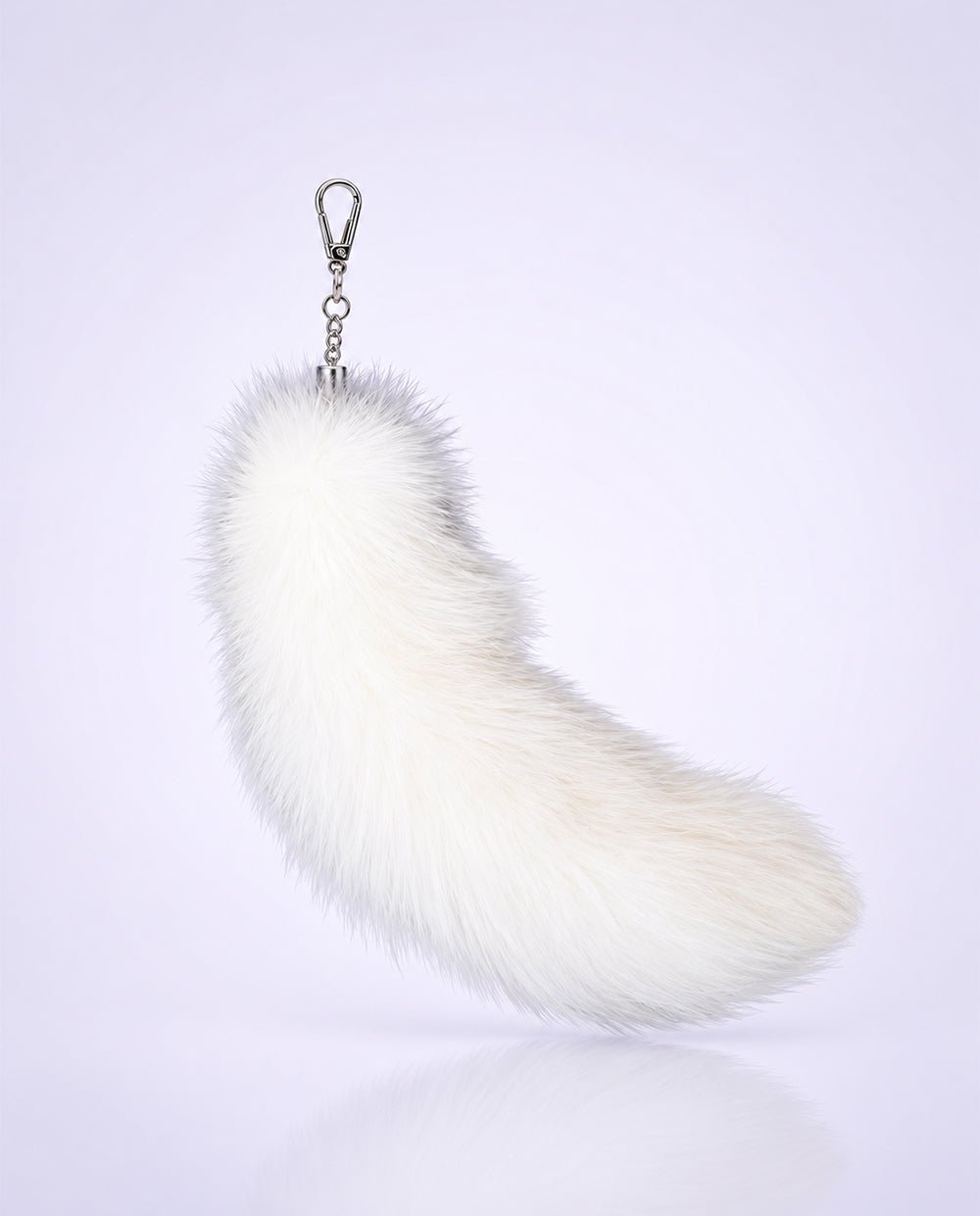 Faux Fur Fox Tail Bag Charm The Jelly Firkin | Waterproof TPU Jelly tote bag | Pink Jelly Club