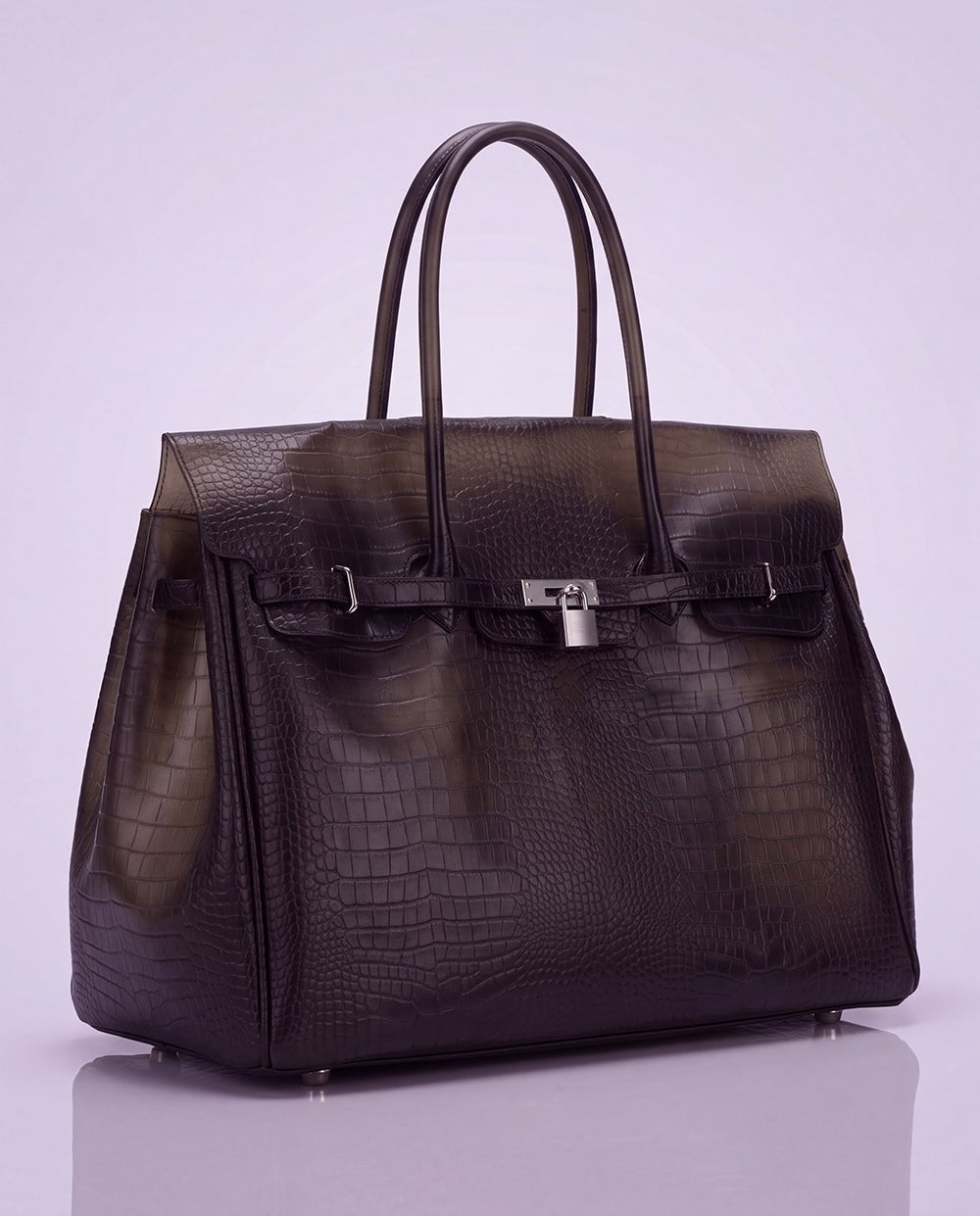 The Jelly Bag | Black Croc XL The Jelly Firkin | Waterproof TPU Jelly tote bag | Pink Jelly Club