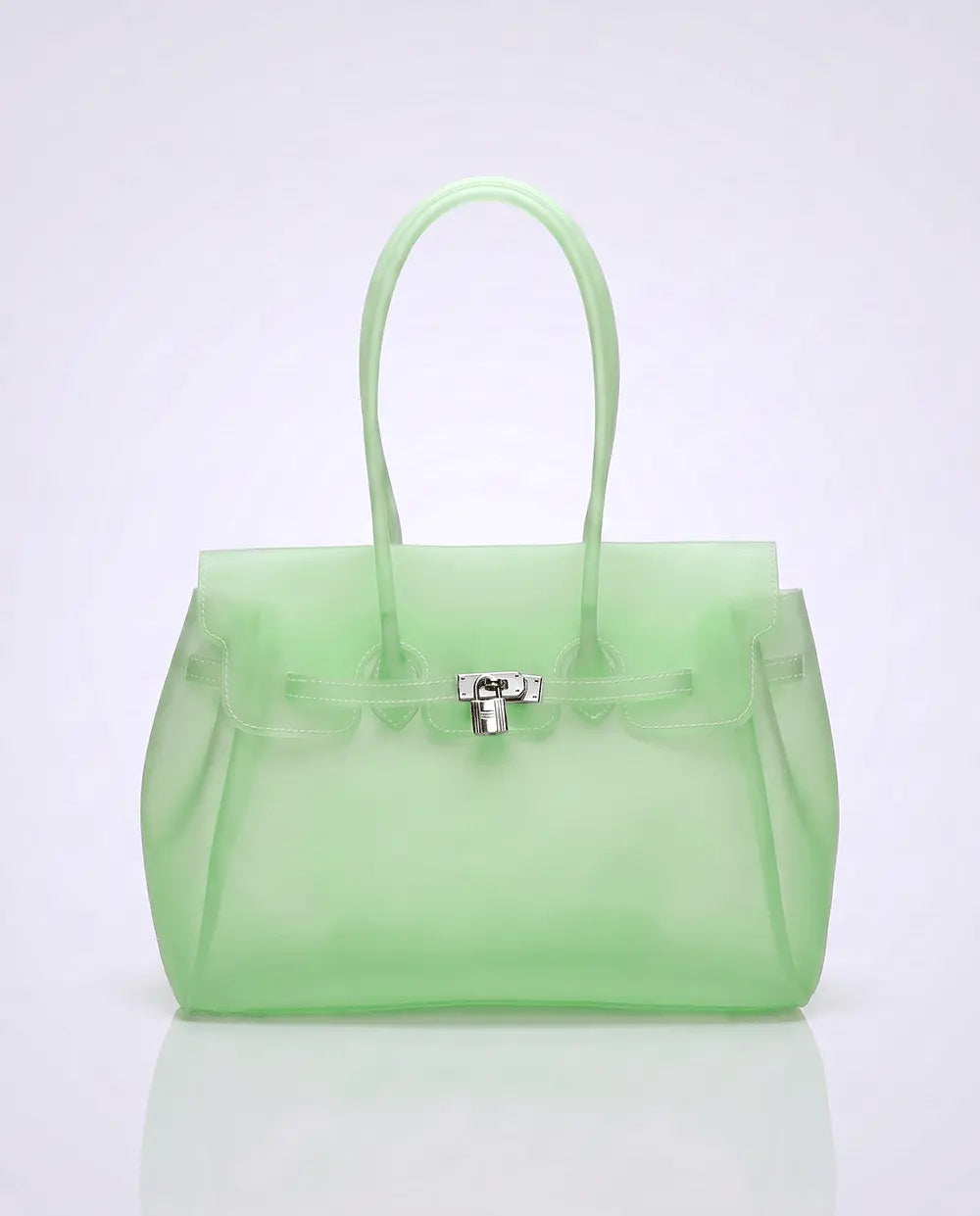 The Jelly Firkin | Green The Jelly Firkin | Waterproof TPU Jelly tote bag | Pink Jelly Club