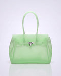 The Jelly Firkin | Green The Jelly Firkin | Waterproof TPU Jelly tote bag | Pink Jelly Club