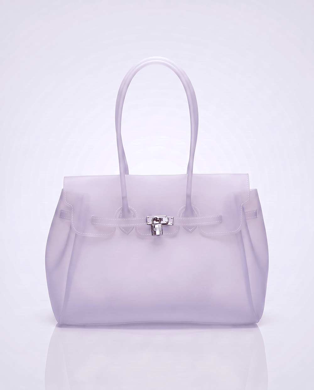 The Jelly Firkin | Lavender The Jelly Firkin | Waterproof TPU Jelly tote bag | Pink Jelly Club