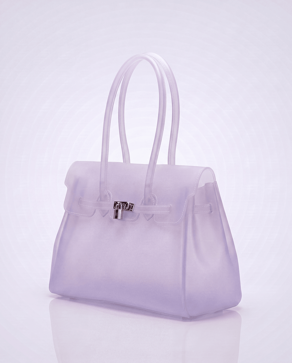 The Jelly Firkin | Lavender The Jelly Firkin | Waterproof TPU Jelly tote bag | Pink Jelly Club