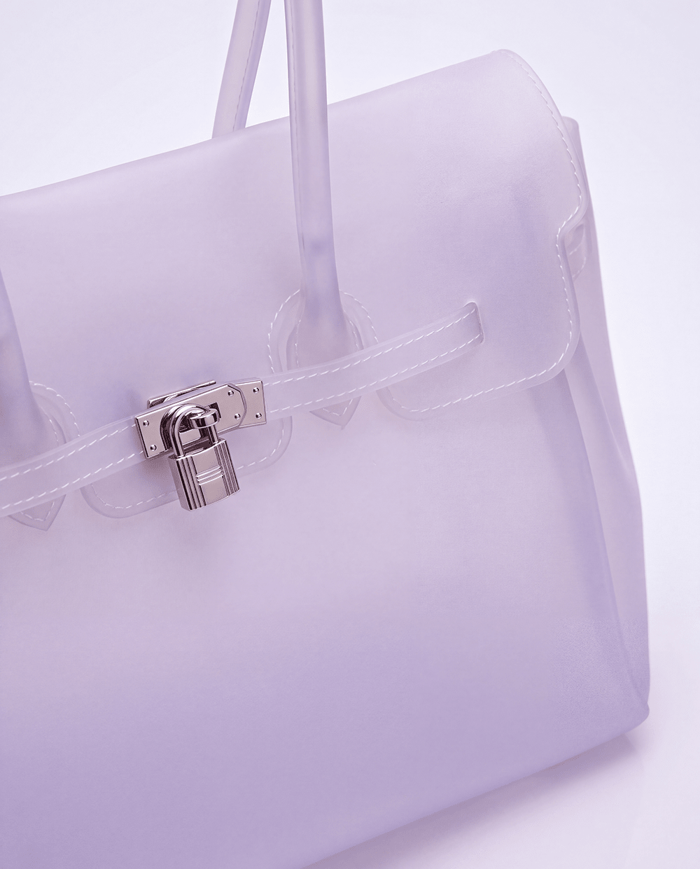 The Jelly Firkin | Lavender The Jelly Firkin | Waterproof TPU Jelly tote bag | Pink Jelly Club