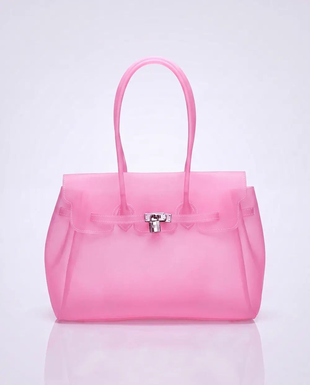 The Jelly Firkin | Pink The Jelly Firkin | Waterproof TPU Jelly tote bag | Pink Jelly Club