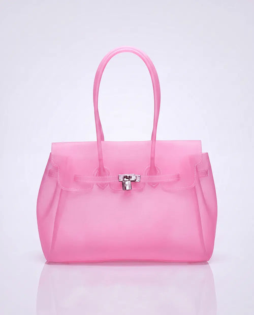 The Jelly Firkin | Pink The Jelly Firkin | Waterproof TPU Jelly tote bag | Pink Jelly Club