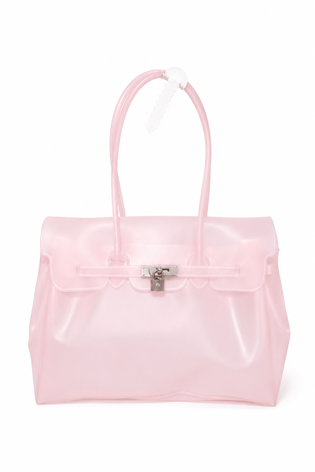 Waterproof Jelly Tote Bag | Blush | The Jelly Firkin by Pink Jelly Club The Jelly Firkin | Waterproof TPU Jelly tote bag | Pink Jelly Club