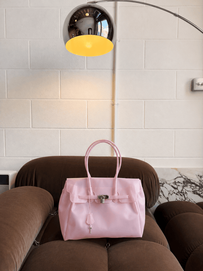 Waterproof Jelly Tote Bag | Blush | The Jelly Firkin by Pink Jelly Club The Jelly Firkin | Waterproof TPU Jelly tote bag | Pink Jelly Club