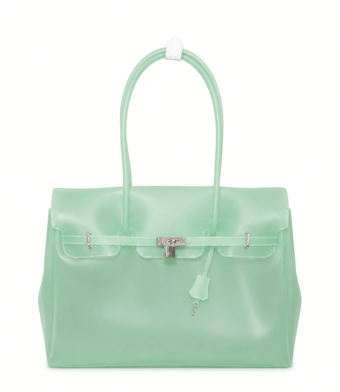 Waterproof Jelly Tote Bag | Green | The Jelly Firkin by Pink Jelly Club The Jelly Firkin | Waterproof TPU Jelly tote bag | Pink Jelly Club